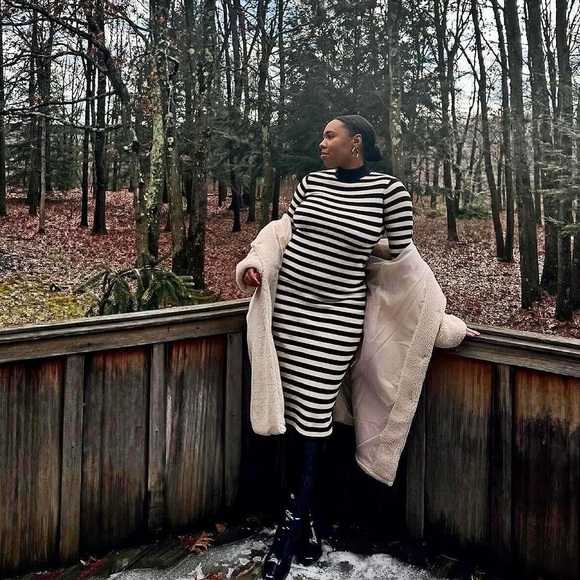 WORN ONCE: Knit Midi Dress - Picture 3 of 3